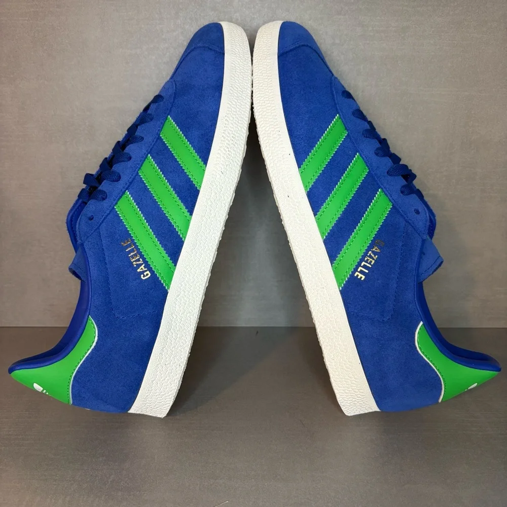 Adidas | NEW! Gazelle Shoes - Royal Blue Energy Green - Mens 11